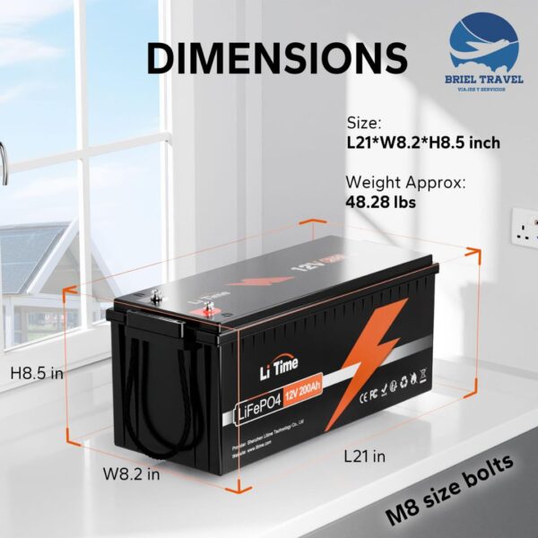 YEAGULCH 12V 200Ah LiFePO4