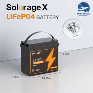 Batería SolorageX LiFePO4 12.8V 100Ah Mini