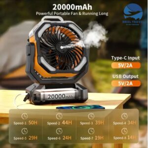 Ventilador recargable