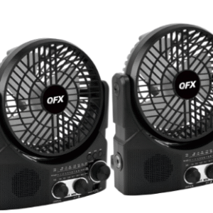 Combo 2 Ventiladores 6" QFX recargables R-53