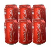 Six Pack de refresco gaseado Santa Cola 6u, (sabor según disponibilidad)