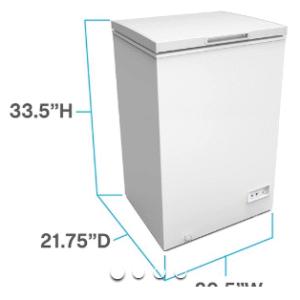 Freezer de 3.5 pies Avanti CF35F0W