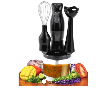 Batidora de mano + Procesador 2 en 1