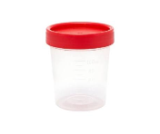 Vaso para análisis de orina