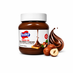 Crema de Cacao y Avellanas 350g Fresko