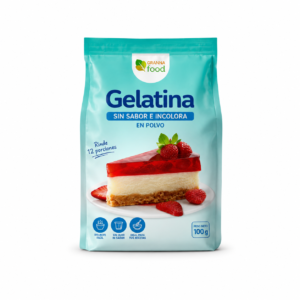 Gelatina sin sabor en polvo Macro Food 250g