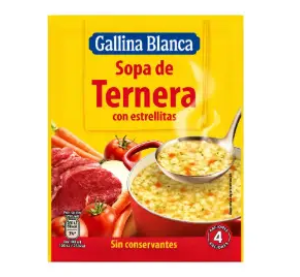 Sopa de ternera con estrellitas 66g